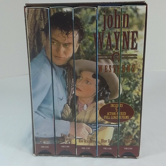 John Wayne Classic Western Collection VHS - Picture 1 of 6